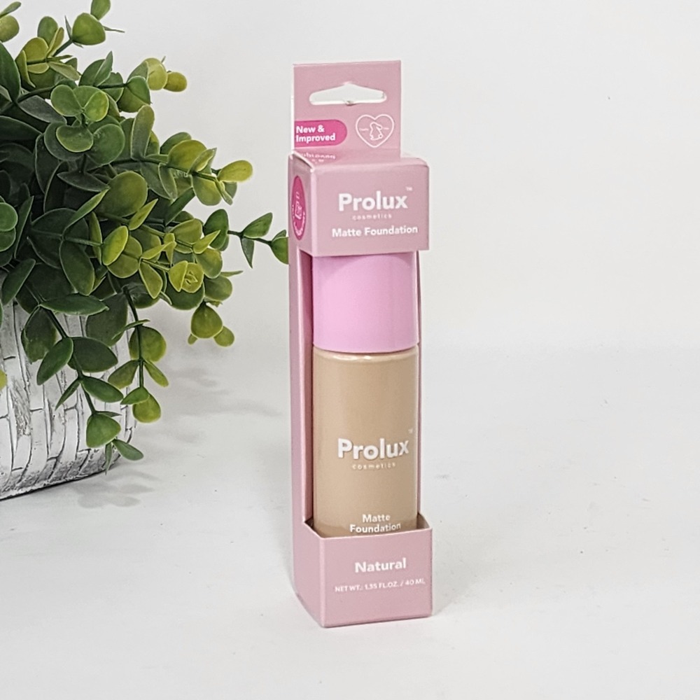 Prolux Cosmetics Matte Foundation Natural Shade - 1.35 fl oz / 40 mL - New